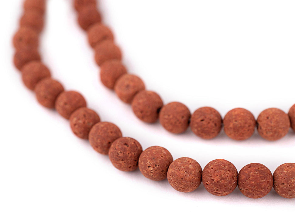 Coffee Brown Mountain Rock Beads (8mm) - The Bead Chest