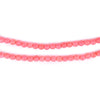 Round Pink Coral Beads (4mm)