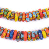 Anum Medley Fused Rondelle Recycled Glass Beads (12mm)