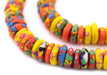 Accra Medley Fused Rondelle Recycled Glass Beads (12mm) - The Bead Chest