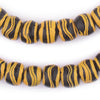Black & Yellow Antique Venetian Rattlesnake Trade Beads
