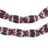 Brown Java Chevron Beads (16x10mm)