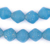 Sky Blue Ancient Style Bicone Java Glass Beads (15mm)