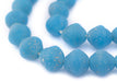 Sky Blue Ancient Style Bicone Java Glass Beads (15mm) - The Bead Chest