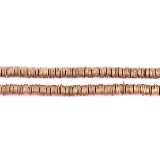 Brass Flat Disk Heishi Beads (4mm)