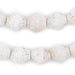 White Ancient Style Bicone Java Glass Beads (15mm) - The Bead Chest