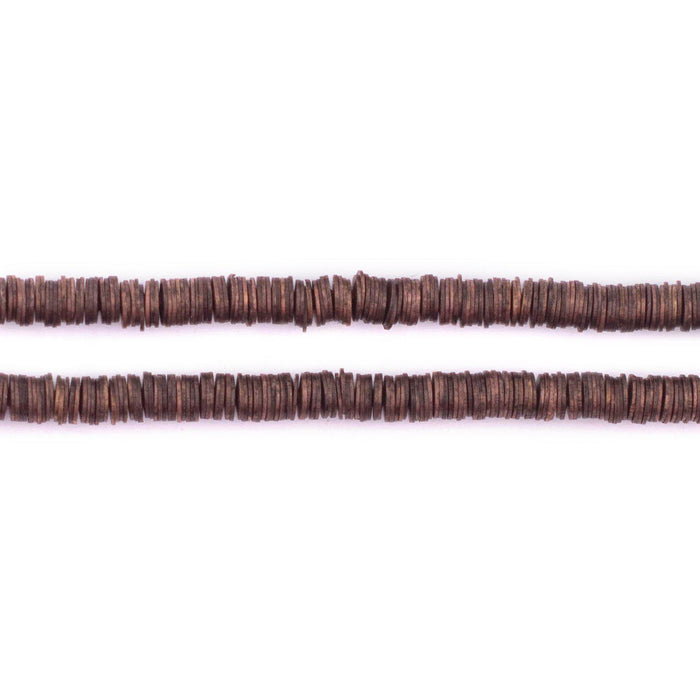 Copper Flat Disk Heishi Beads (4mm) - The Bead Chest