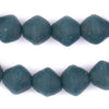 Teal Ancient Style Bicone Java Glass Beads (15mm)
