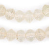 Clear Ancient Style Bicone Java Glass Beads (15mm)