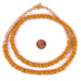 Orange Ashanti Glass Saucer Beads (10mm) - The Bead Chest
