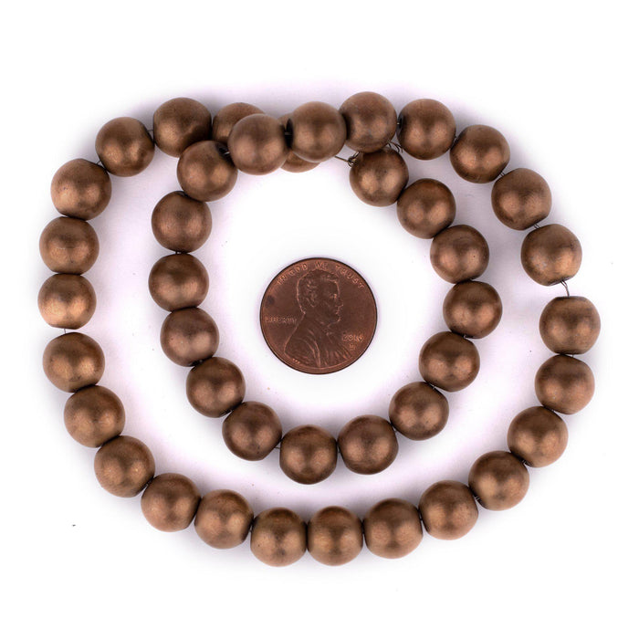 Bronze Round Hematite Beads (10mm) - The Bead Chest