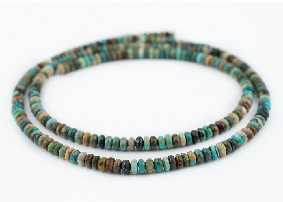 Green Turquoise Rondelle Beads (6mm) - The Bead Chest