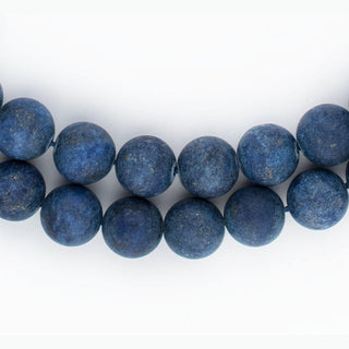 Matte Round Lapis Lazuli Beads (10mm)