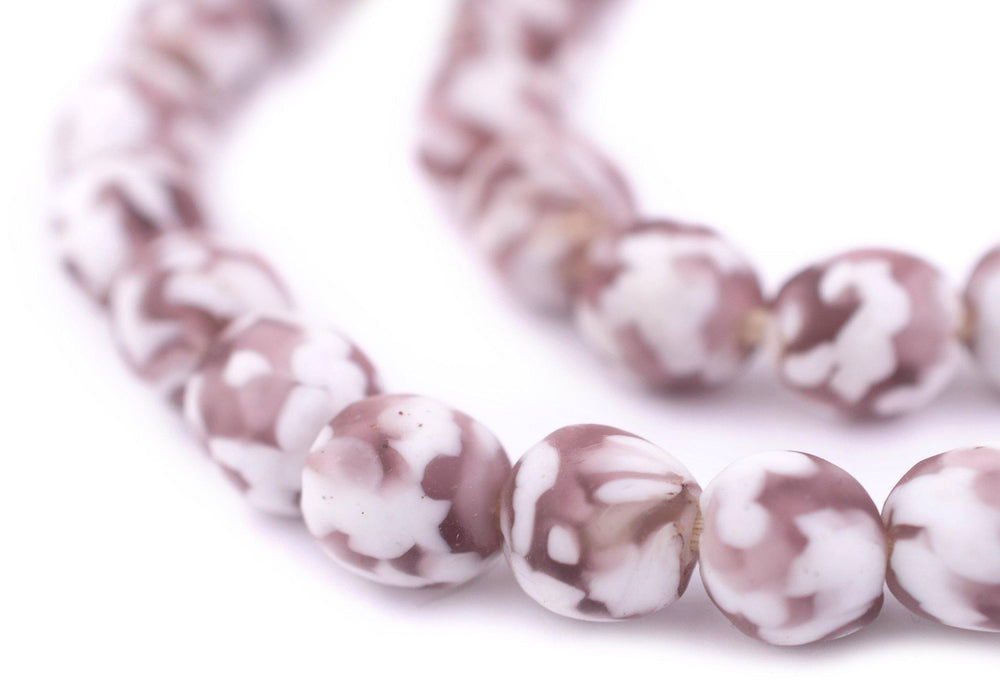 Purple Fused Recycled Glass Beads (11mm) - The Bead Chest