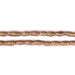Folded Brass Tube Ethiopian Beads (7x5mm) - The Bead Chest
