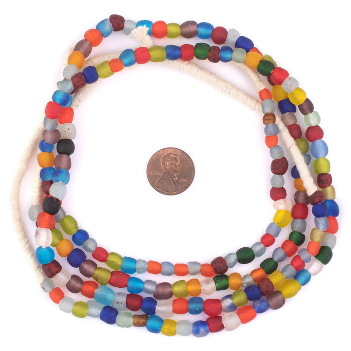 Multicolor Recycled Glass Beads (7mm) - The Bead Chest
