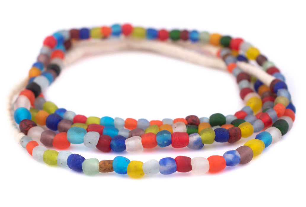 Multicolor Recycled Glass Beads (7mm) - The Bead Chest