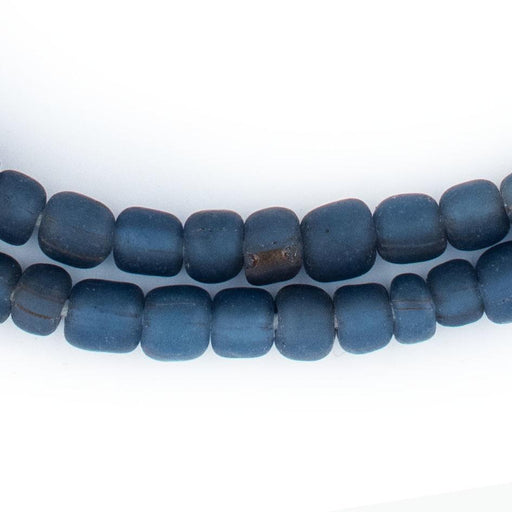 Translucent Blue Java Glass Beads