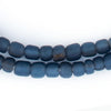 Translucent Blue Java Glass Beads