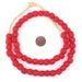 Bright Red Recycled Glass Beads (11mm) - The Bead Chest