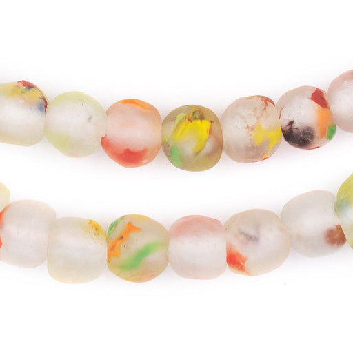 Rainbow Speckled Recycled Glass Beads (11mm) - The Bead Chest