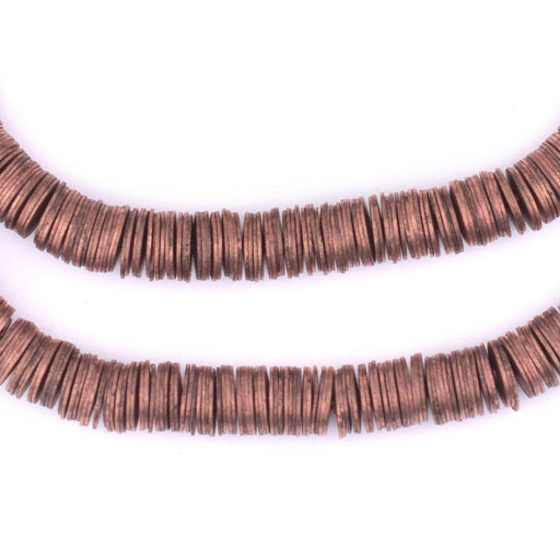 Copper Flat Disk Heishi Beads (6mm)
