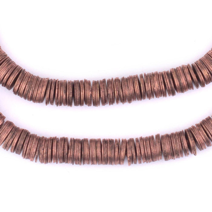 Copper Flat Disk Heishi Beads (6mm) - The Bead Chest