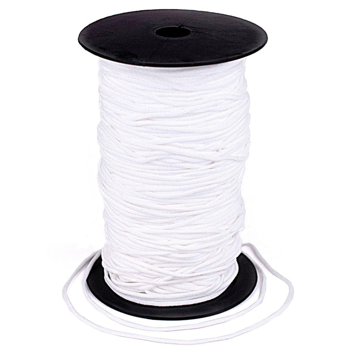 Round Nylon Elastic Cord for Crafts & Mask Making (600ft) - The Bead Chest