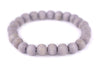 Light Grey Wood Bracelet (8mm)