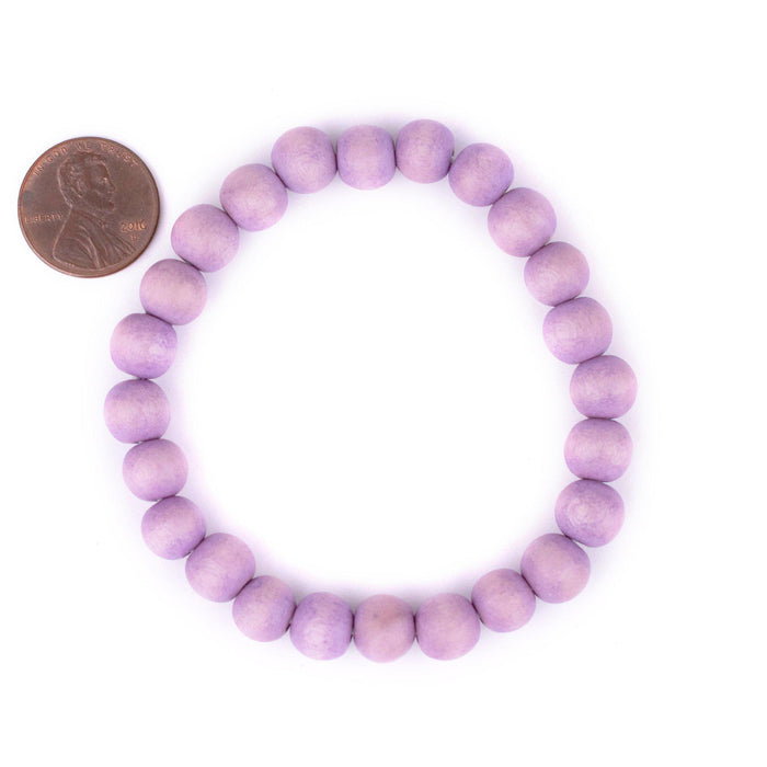 Purple Wood Bracelet (8mm) - The Bead Chest