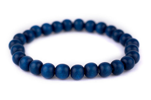 Azul Blue Wood Bracelet (8mm) - The Bead Chest