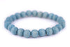 Light Blue Wood Bracelet (8mm)