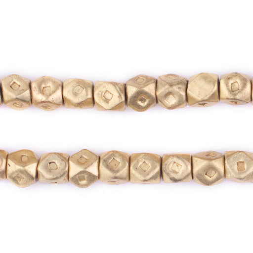 Brass Tuareg Cornerless Cube Beads (7mm) - The Bead Chest