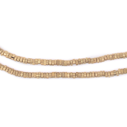 Brass Triangular Gear Heishi Beads (3mm)