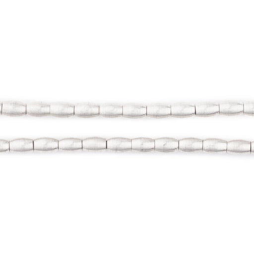 Smooth Oval Silver Spacer Beads (5x4mm)