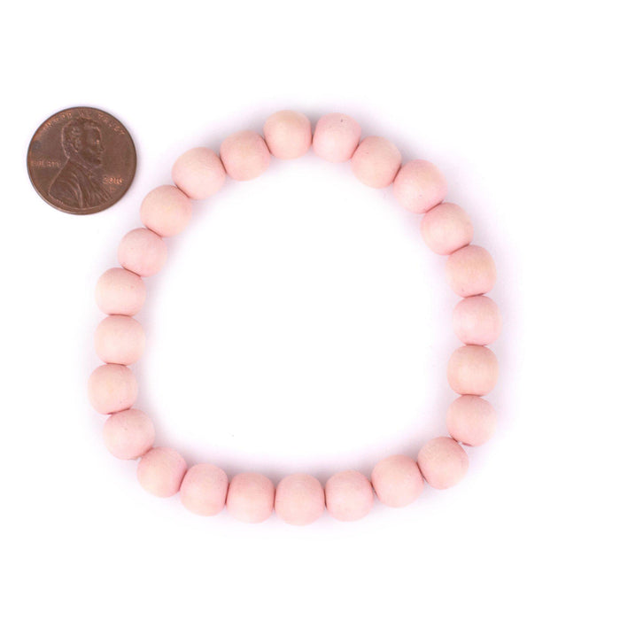Pink Wood Bracelet (8mm) - The Bead Chest