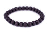 Dark Grey Wood Bracelet (8mm)