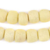 Pastel Yellow Recycled Glass Beads (18mm)