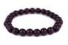 Dark Brown Wood Bracelet (8mm)