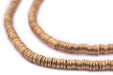 Gold Flat Disk Heishi Beads (4mm) - The Bead Chest