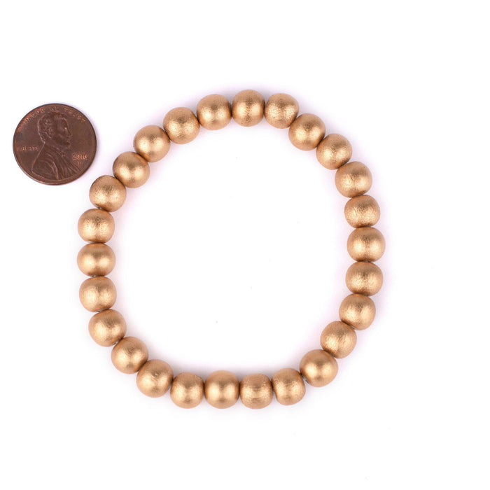 Gold Wood Bracelet (8mm) - The Bead Chest