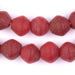 Red Ancient Style Bicone Java Glass Beads (15mm) - The Bead Chest