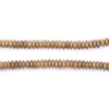 Brass Saucer Beads (5mm, 16 Inch Strand)