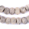 Rustic Grey Round Bone Beads (16mm)