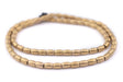 Smooth Oval Brass Spacer Beads (4mm) - The Bead Chest