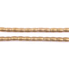 Smooth Oval Brass Spacer Beads (5x4mm)