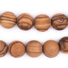 Round Olive Wood Beads from Bethlehem (16mm)