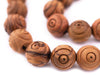 Carved Olive Wood Beads from Bethlehem (16mm) - The Bead Chest