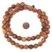 Carved Round Olive Wood Beads from Bethlehem (12mm) - The Bead Chest