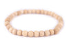 Cream Wood Bracelet (6mm)